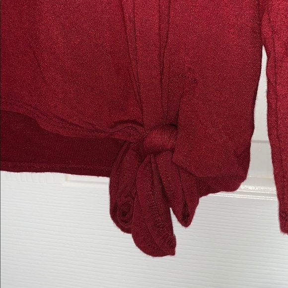 Red Long Sleeve Top - Picture 3 of 5